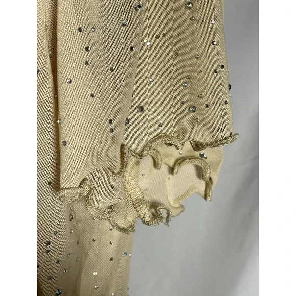 Forever 21 Beige Sequined Woven Dress Plus Size 0X NWT - Picture 6 of 12